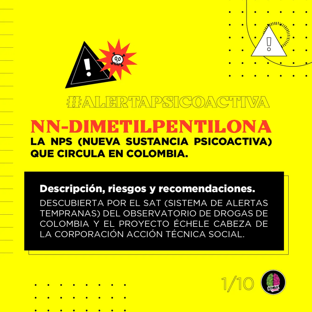 nn dimetilpentilona la nps nueva sustancia psicoactiva que circula en colombia